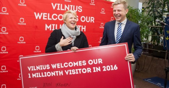 Rekordiniai metai – Vilnius pasitiko milijonąją lankytoją