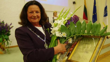 Sveikinimas Druskininkų garbės pilietei Violetai Kaubrienei