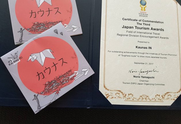 Japonijos turizmo apdovanojimuose laurai atiteko ir Kaunui