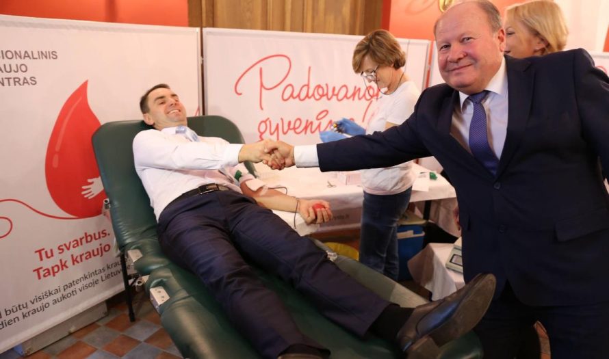 Kauno regiono savivaldybės susivienijo kraujo donorystės akcijoje