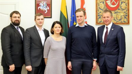 Seimo nariai G. Landsbergis ir S. Šedbaras lankosi Tauragėje
