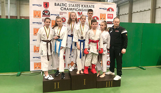 „Rytų kovotojo“ sportininkai Šiauliuose vykusiame XVIII Baltijos šalių WKF čempionate iškovojo 11 apdovanojimų