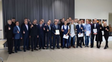 Pasveikinti FK „Panevėžys“ futbolininkai