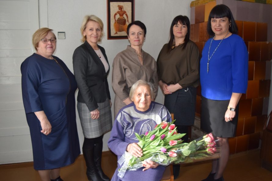 90-ojo jubiliejaus proga pasveikinta veiviržėniškė Aldona Liaudanskienė