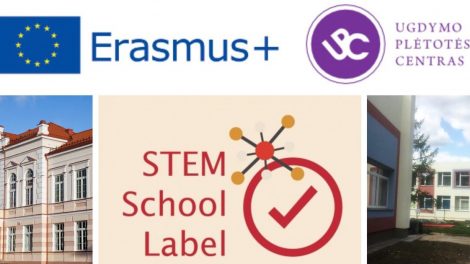 Net dvi Šiaulių miesto mokymo įstaigos atrinktos dalyvauti projekte „STEM mokyklos ženklas“