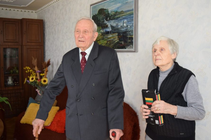 Garbų jubiliejų šventė pirmasis Priekulės seniūnas Donatas Lazauskas