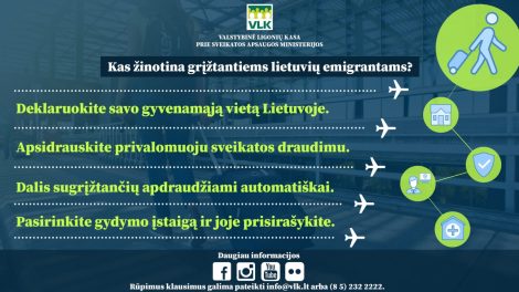 Kaip į Lietuvą grįžtantiems emigrantams pasirūpinti savo ir vaikų privalomuoju sveikatos draudimu?