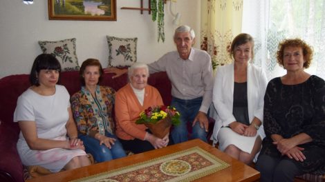 Pasveikinta iš garsios šeimos kilusi 90-metė Marija Končienė