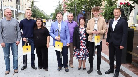 Šiaulių meras susitiko su geriausiais miesto abiturientais