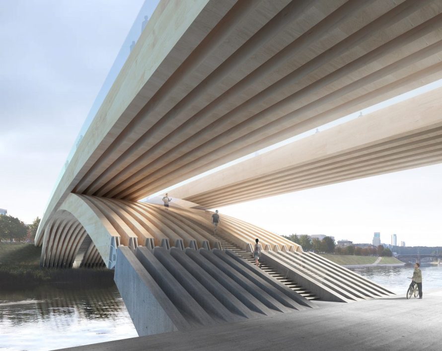Paaiškėjo kaip atrodys naujasis pėsčiųjų tiltas Vilniuje