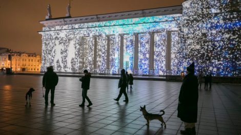 Nauja 3D pasaka ant Vilniaus katedros – jau Šv. Kalėdų vakarą