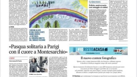 Viename skaitomiausių Italijos laikraščių „Il Mattino“ – publikacija apie izoliuotoms italų šeimoms skirtus  jaunųjų Varėnos dailininkų piešinius