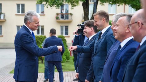 Šiaulių meras susitiko su Prezidentu
