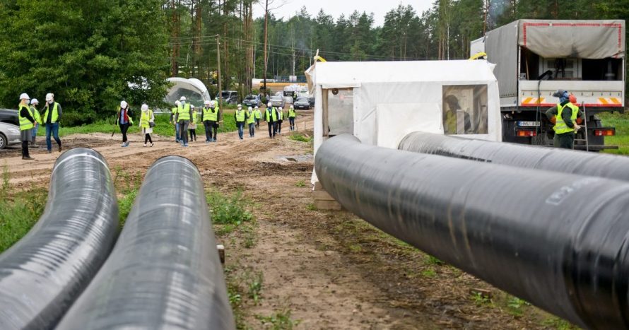 Įgyvendinant Baltijos regioną su Europa sujungsiančio dujotiekio GIPL projektą beveik pasiekta pusiaukelė