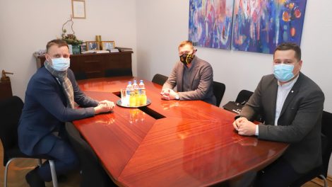 Šiaulių meras susitiko su naujuoju krepšinio klubo vadovu