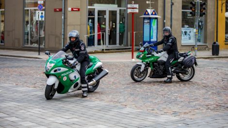 Klaipėdos apskrities kelių policija jau pradėjo patruliuoti ir tarnybiniais motociklais