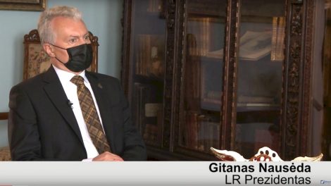 Prezidento Gitano Nausėdos interviu Šiauliuose