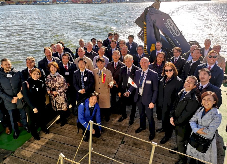 Klaipėdos uoste viešėjo Japonijos verslininkų delegacija