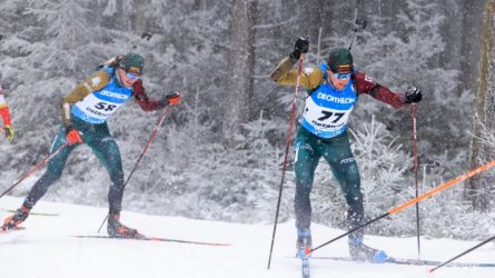 Lietuvos biatlono vyrų estafetės komanda iškovojo kelialapį į Pekino olimpines žaidynes