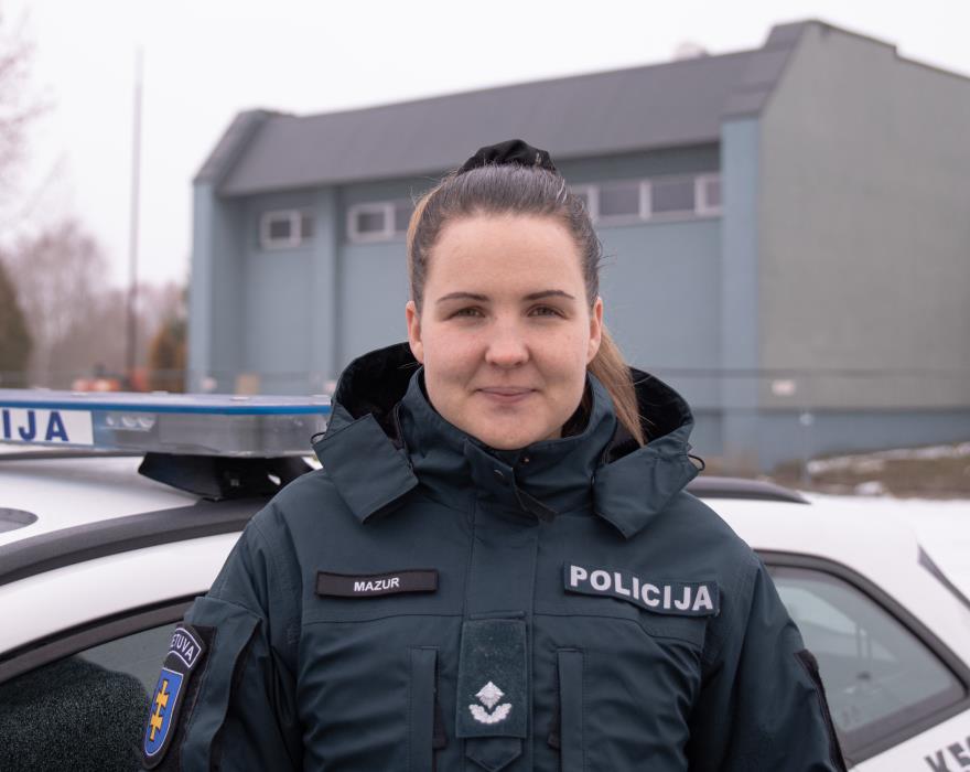 Žurnalistė savo pašaukimą rado Kauno rajono policijoje