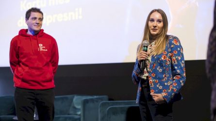 „Olgos“ režisierius ir ukrainiečių aktorė susitiko su Lietuvos žiūrovais: nebūtų pagalvoję, kad siužetas virs realybe