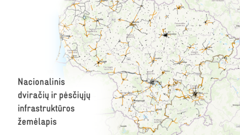 Pirmą kartą surinkus duomenis, Susisiekimo ministerija pristato Lietuvos dviračių ir pėsčiųjų takų infrastruktūros žemėlapį