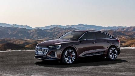 Naujasis „Audi Q8 e-tron“: didesnis efektyvumas ir įveikiamas atstumas, išbaigtas dizainas