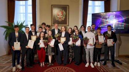 Jauniesiems Vilniaus garsintojams išdalinti Mažųjų Kristoforų apdovanojimai