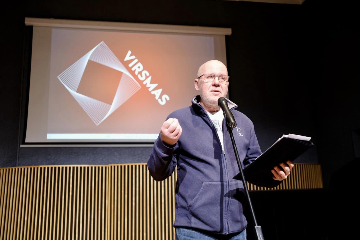 Renginio „Žurnalistų vinys“ sumanytojas ir pirmojo „Virsmas2023“ vedėjas Rolandas Parafinavičius