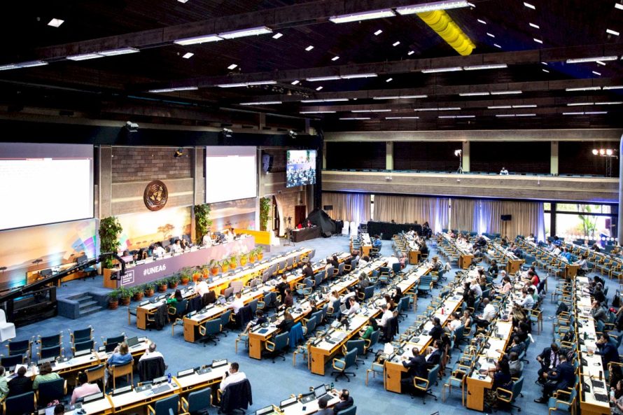 Jungtinių Tautų aplinkos asamblėjoje priimta ministrų deklaracija ir patvirtina 15 rezoliucijų