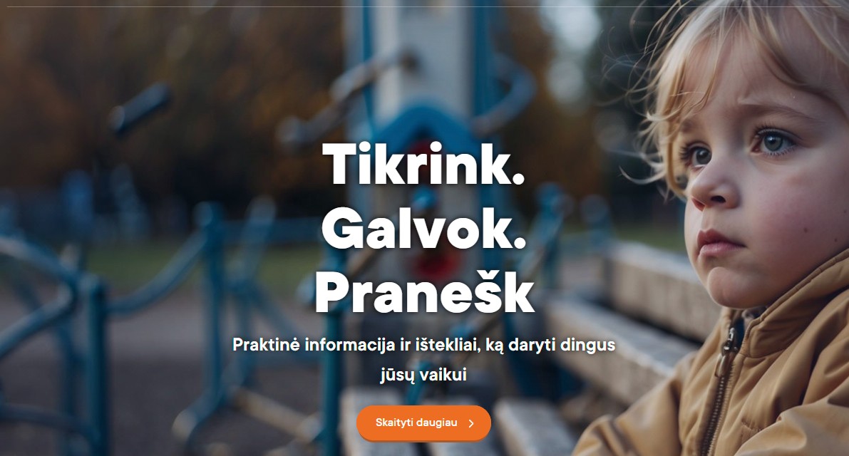 Ką daryti dingus vaikui