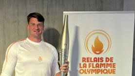 S. Ritter dalyvavo olimpinio deglo estafetėje Marselyje: siunčiamas ypatingas palaikymas Ukrainai
