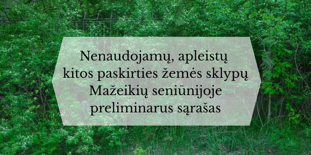 mazeikiu-seniunijoje-sudarytas-nenaudojamu,-apleistu-kitos-paskirties-zemes-sklypu-preliminarus-sarasas